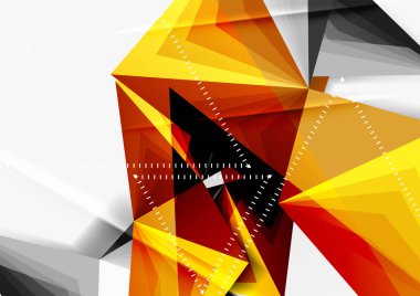 Vektör düşük Poli tarzı 3d üçgen çizgi