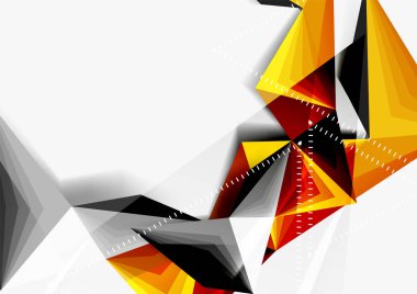 Vektör düşük Poli tarzı 3d üçgen çizgi