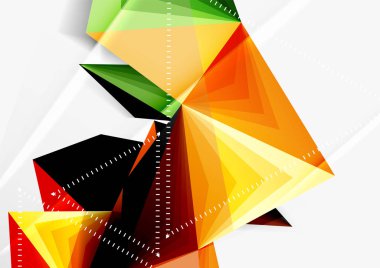 Vektör düşük Poli tarzı 3d üçgen çizgi