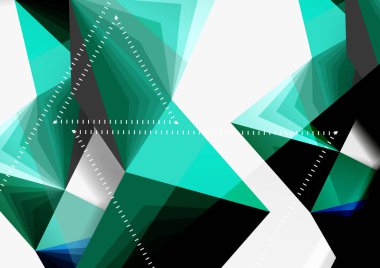 Vektör düşük Poli tarzı 3d üçgen çizgi