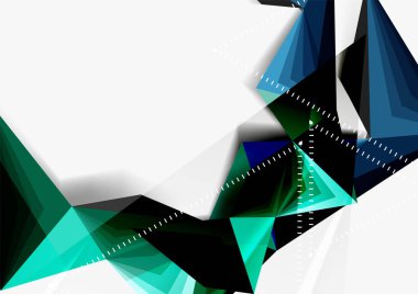 Vektör düşük Poli tarzı 3d üçgen çizgi