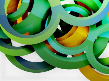 Vektör 3d yüzük tasarım arka plan