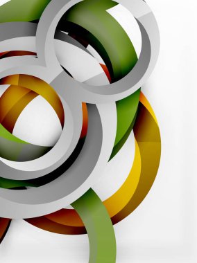 Vektör 3d yüzük tasarım arka plan