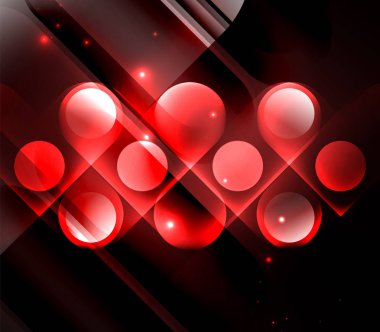 Vektör geometrik parlayan arka plan şekilleri