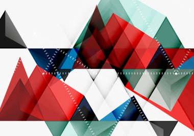 Üçgen düşük Poli vektör a4 boyutu geometrik soyut şablonu