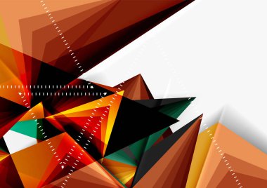 Vektör düşük Poli tarzı 3d üçgen çizgi