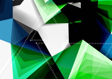 Vektör düşük Poli tarzı 3d üçgen çizgi