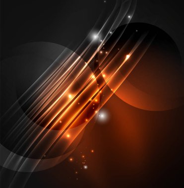 parlayan futuristik çizgiler