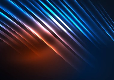 parlayan futuristik çizgiler