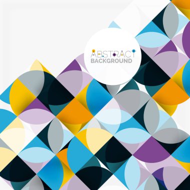 Modern geometrik arka plan daire