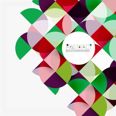 Modern geometrik arka plan daire