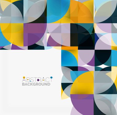 Modern geometrik arka plan daire