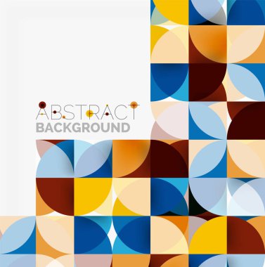 Modern geometrik arka plan daire