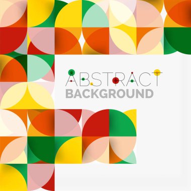 Modern geometrik arka plan daire