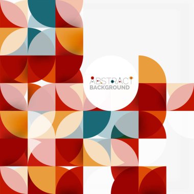 Modern geometrik arka plan daire