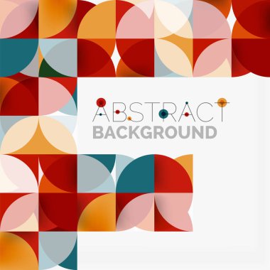 Modern geometrik arka plan daire