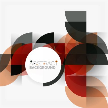 Modern geometrik arka plan daire