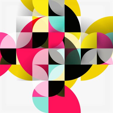 Modern geometrik arka plan daire