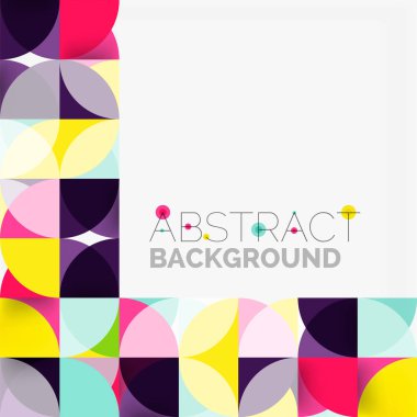 Modern geometrik arka plan daire