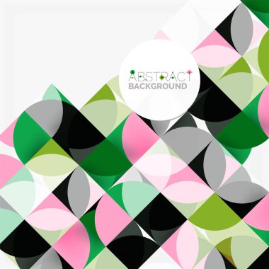 Modern geometrik arka plan daire