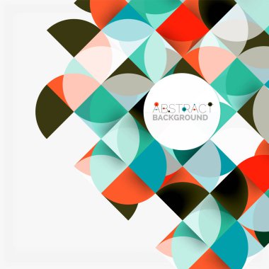 Modern geometrik arka plan daire