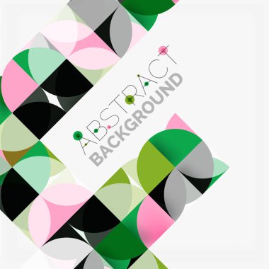 Modern geometrik arka plan daire