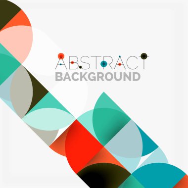 Modern geometrik arka plan daire