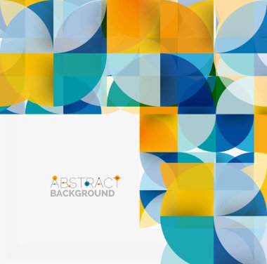 Modern geometrik arka plan daire