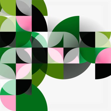 Modern geometrik arka plan daire