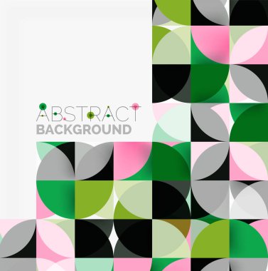 Modern geometrik arka plan daire