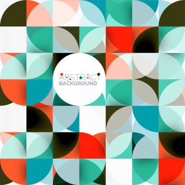 Modern geometrik arka plan daire