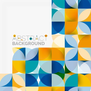 Modern geometrik arka plan daire