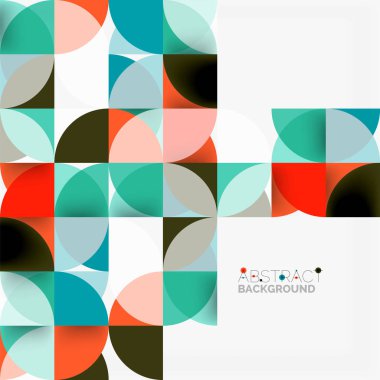 Modern geometrik arka plan daire