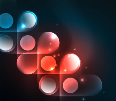 Vektör geometrik parlayan arka plan şekilleri
