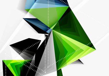 Vektör düşük Poli tarzı 3d üçgen çizgi