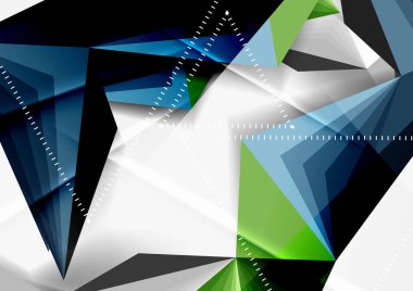 Vektör düşük Poli tarzı 3d üçgen çizgi