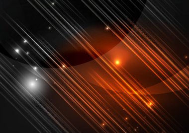 parlayan futuristik çizgiler