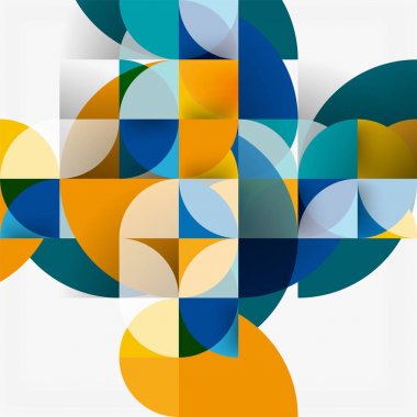 Modern geometrik arka plan daire