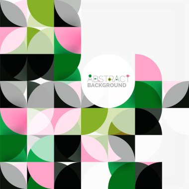 Modern geometrik arka plan daire