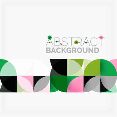 Modern geometrik arka plan daire