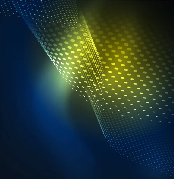 Tasarım şablonu parlayan parçacıkları dalga