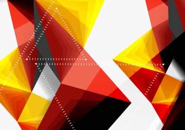 Vektör düşük Poli tarzı 3d üçgen çizgi