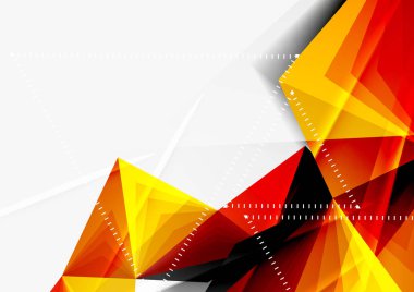 Vektör düşük Poli tarzı 3d üçgen çizgi