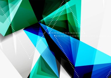 Vektör düşük Poli tarzı 3d üçgen çizgi