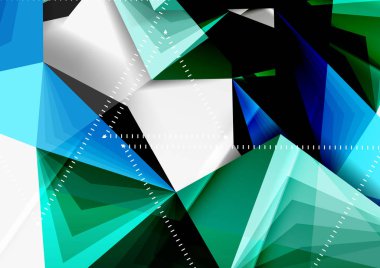 Vektör düşük Poli tarzı 3d üçgen çizgi