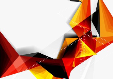 Vektör düşük Poli tarzı 3d üçgen çizgi