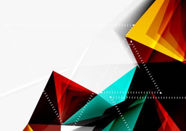 Vektör düşük Poli tarzı 3d üçgen çizgi