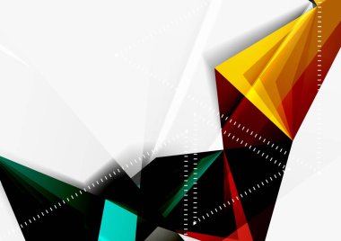 Vektör düşük Poli tarzı 3d üçgen çizgi