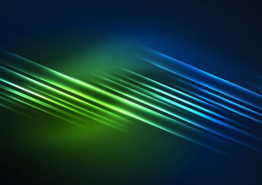 parlayan futuristik çizgiler