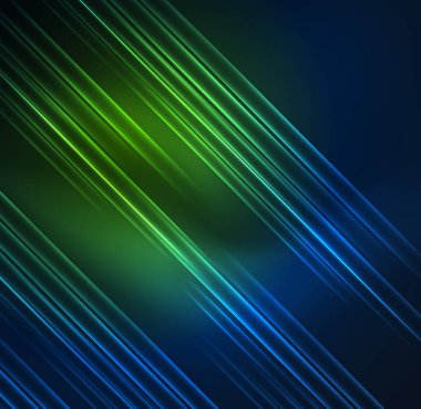 parlayan futuristik çizgiler